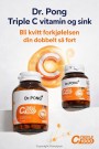 Dr. Pong Trippel C 1000 Vitamin C, med 3 typer vitamin C og sink thumbnail