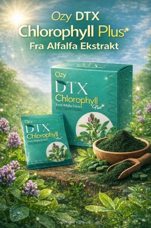 Ozy DTX (Detox) Chlorophyll Plus - detox med alfalfaekstrakt og vitaminer for immunforsvaret
