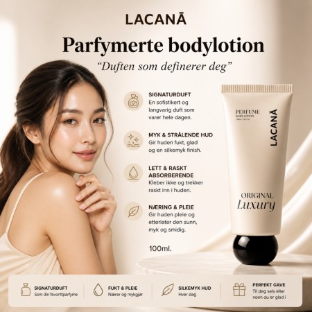 Lacana Original Luxury Perfume Body Lotion - duften som definerer deg