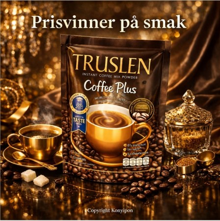 Truslen Coffee Plus smaksvinner med vektreduserende effekt
